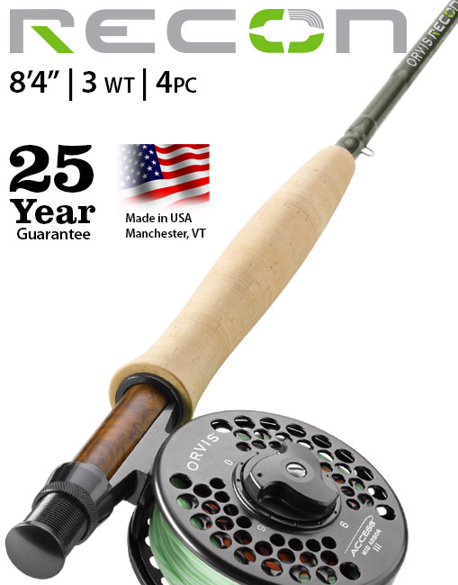 Recon 3-weight 8'4" Fly Rod