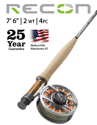 Recon 2-weight 7'6" Fly Rod (image for) Recon 2-weight 7'6" Fly Rod